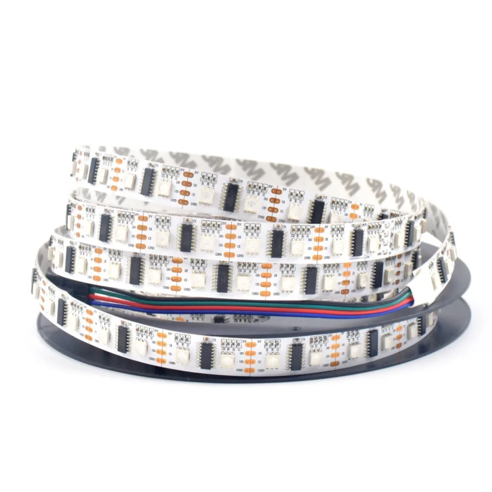 LPD8806 RGB Strip DC5V 32/60Leds/m individually addressable Led Pixel Strip Light 5m (1 IC - 2 Chip) LED Pixel Strip