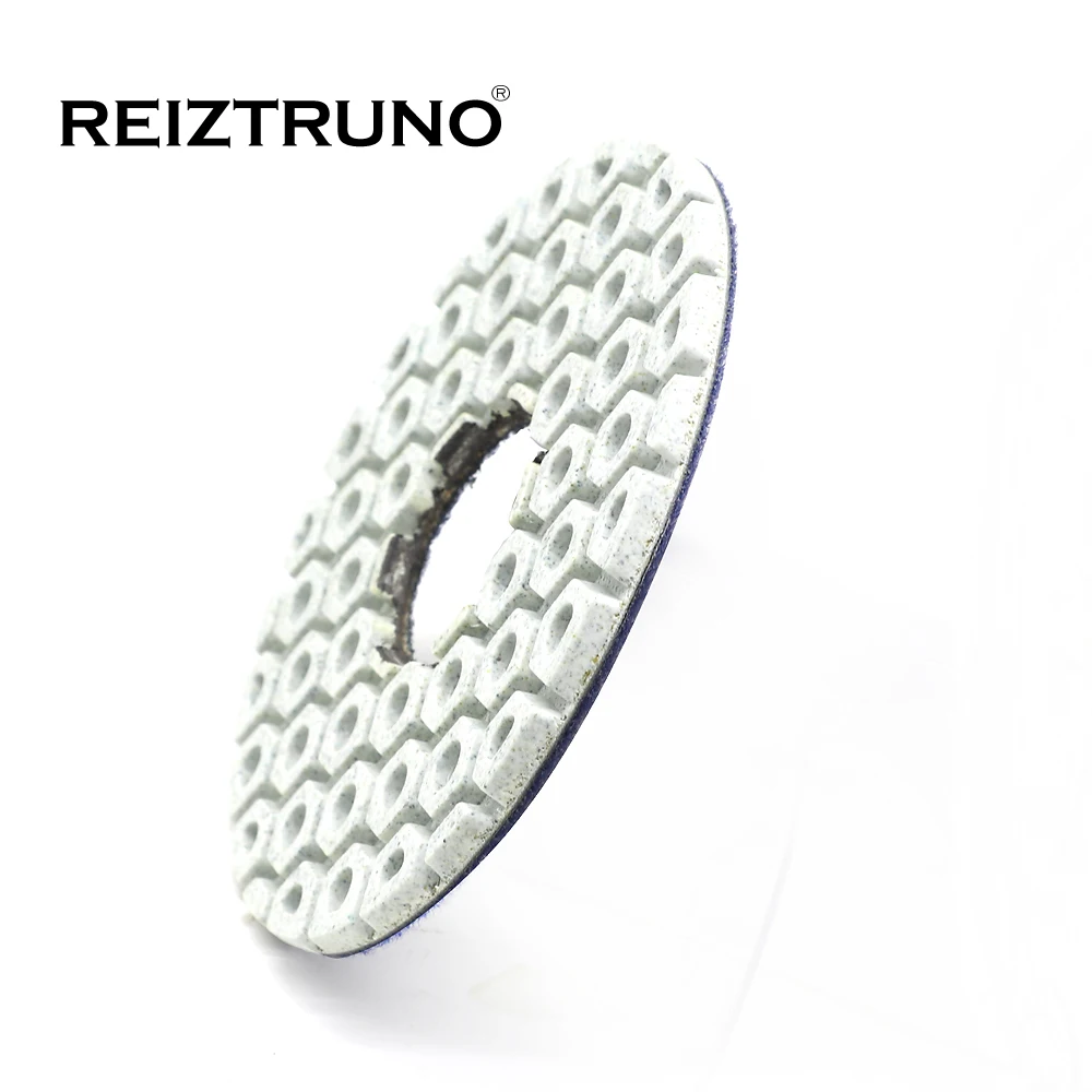 Reiztruno 1 pezzo 125mm tamponi per lucidatura flessibili per levigatura e lucidatura di pietre e calcestruzzo, spessore 4mm, uso bagnato o asciutto
