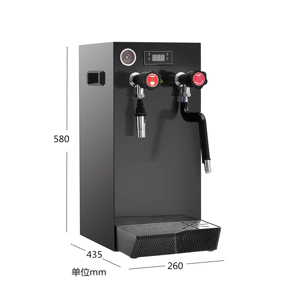 

Commercial Steam Water Boier Milk Frother Milkshake Foam Machine Dual Display Fully Automatic Milk Tea Shop Equipment