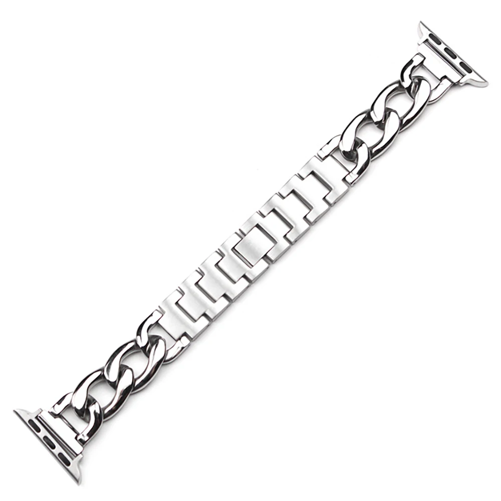 Fashion strap for apple watch 8 7 SE 6 5 4 3 2 1 of 38mm 40mm 41mm 42mm 44mm 46mm45mm 49mm stainless steel  watchband for Iwatch