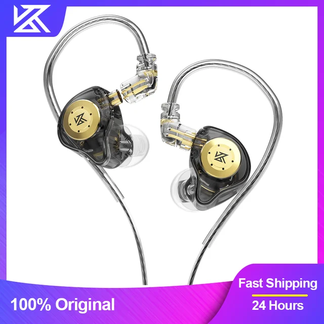 KZ EDX Pro écouteurs dynamique dans l'oreille moniteur HiFi filaire casque basse stéréo jeu musique bouchons d'oreilles suppression du bruit casque 1