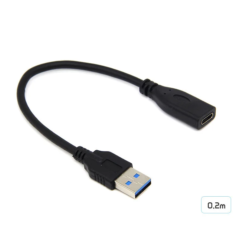 USB3.1 Loại-C Nữ Để USB3.0 Cáp Sạc Nam Đơn 10Gbps Gen2 Convoter Cho Macbook Oculus nhiệm Vụ Liên Kết PC Máy Tính