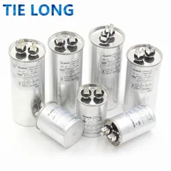 AC Motor Capacitor Air Conditioner Compressor Start Capacitor CBB65 450VAC 20uF 25uF 30uF 35uF 40uF 45uF 50uF 60uF 70uF