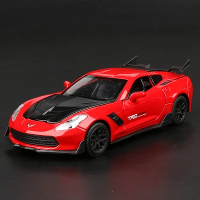NEW 1:32 Corvette ZR1 Alloy Sports Car Model Diecast & Toy