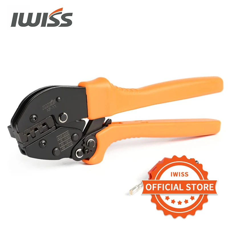 IWISS AP-11 Ratcheting Crimping Tool for 15/30/45 Amp Power Connectors, Amateur Radio & Modular Power Wiring