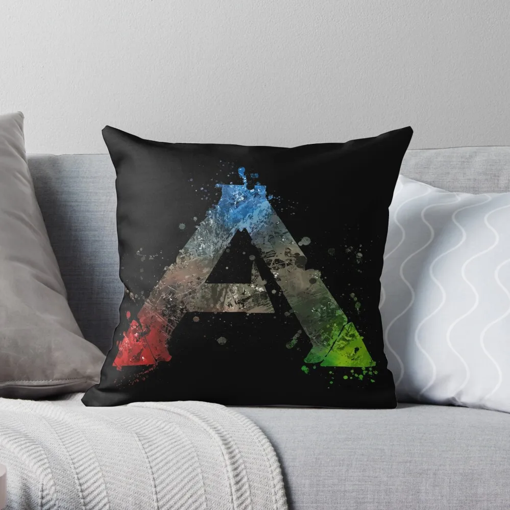 Ark Survival Evolved Splatter  Throw Pillow Pillow Case Polyester Home Decora Pillowcases Throw Pillow Case