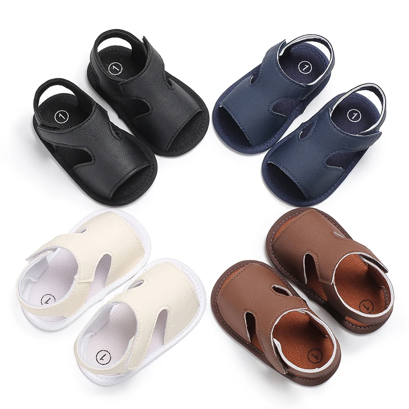 Prewalker Baby Shoes Summer 0-18 Months Baby Shoes Silicone Soles Breathable Sandal Toddlers