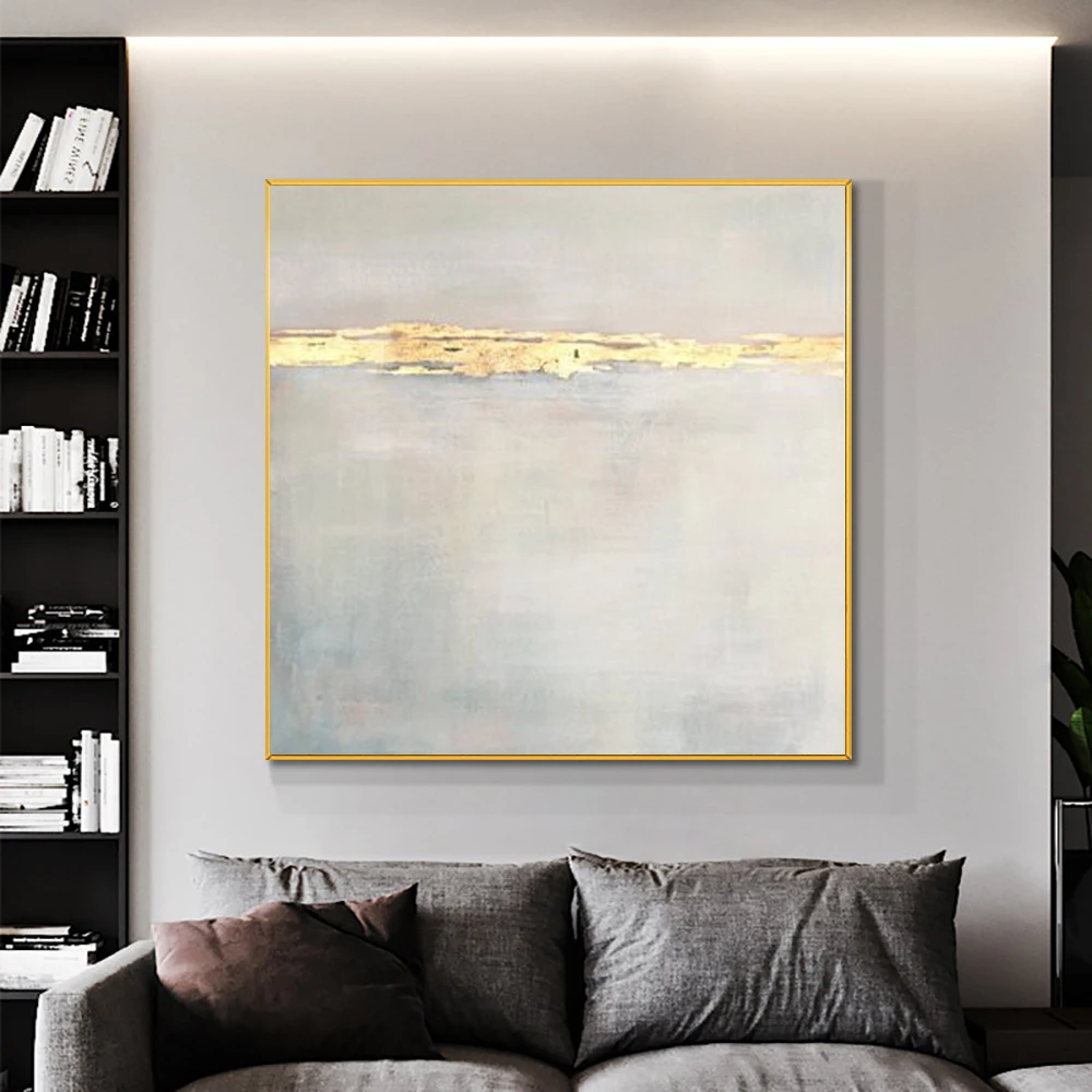 

Abstract Wall Art Oil Painting Gold Foil On Canvas Handmade Abstract Canvas Painting Hand Painted Home Wall Decoration Painting