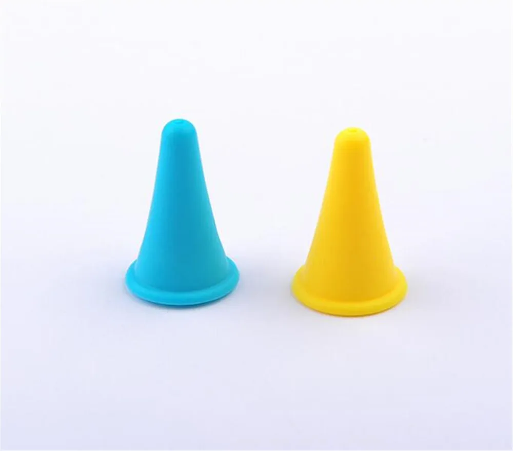 New 1000pcs/lot Rubber Cone Shape Knit Knitting Needles Cap Tips Point Protectors For Knitting Craft Sewing Accessories