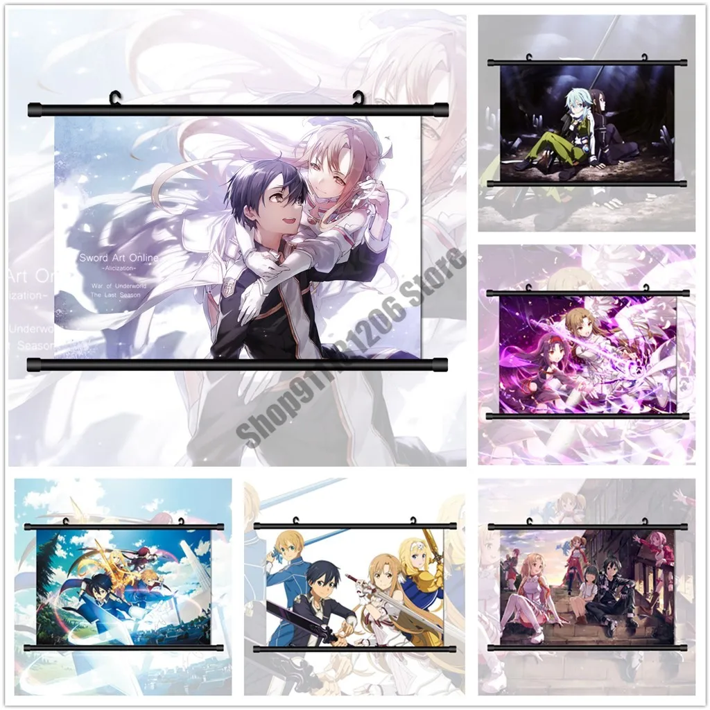 Diamond Painting Sword Art Online Anime Cross Stitch Kits Full Square Embroidery Diamond Mosaic Room Decoration Christmas Gift