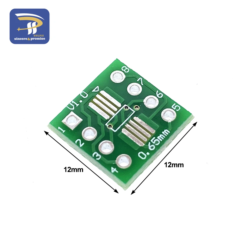 10PCS SOP8 turn DIP8 / SMD to DIP IC adapter Socket SOP8/TSSOP8/SOIC8/SSOP8 Board TO DIP Adapter Converter Plate 0.65mm 1.27mm