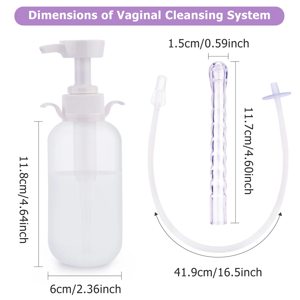 300ml Feminine Vaginal Douche Anal Douche Cleaner Enema Anal Vagina Cleaning Kit Enema Bottle Pump Enema Bottle For Women Girls