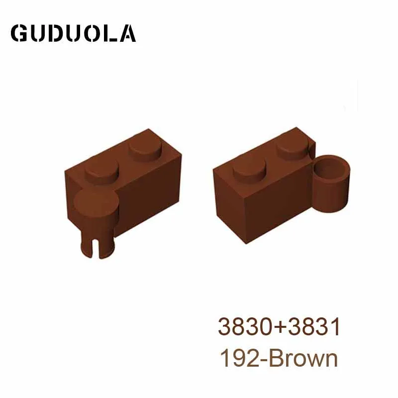 Guduola Hinge Brick 1x4 Base 3831+Hinge Brick 1x4 Top 3830 MOC Building Block DIY Eeducation Toys Small Particle Parts 10pcs/LOT