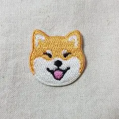 Japan Shiba inu Embroidered Patches Iron on Patches on clothing Jacket for Clothing Emblem Embroidery DIY Anime Patch Man
