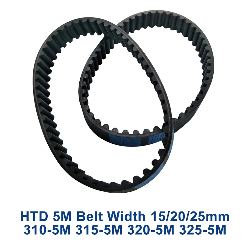 HTD 5M Timing belt C=310/315/320/325 width 10/1215/20/25mm Teeth 62 63 64 65 HTD5M synchronous Belt 310-5M 315-5M 320-5M 325-5M