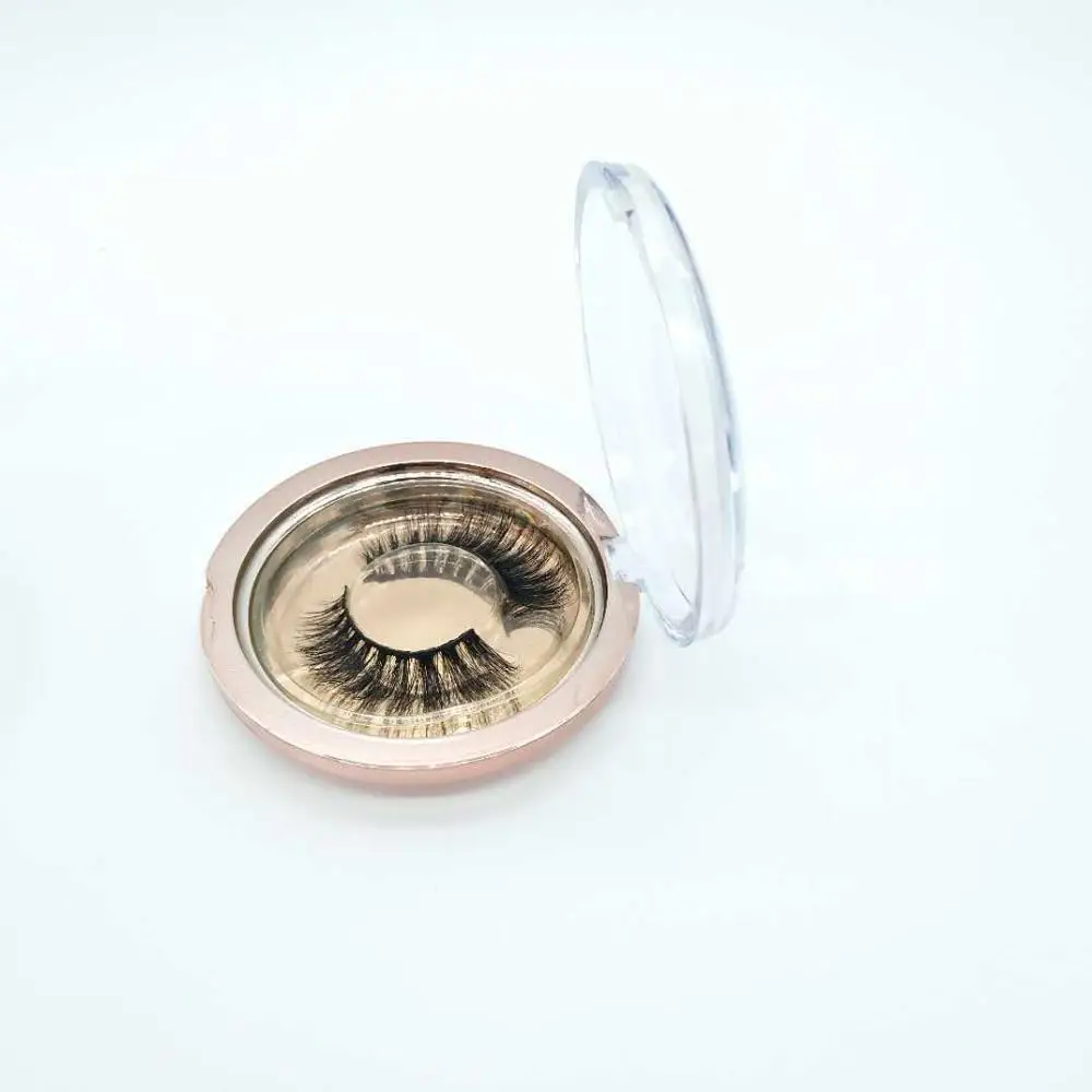 lash package wholesale 1/10/ 50 round lash case eyalsh package 3d 5d strip lash hard plastic eyelash box with clear tray