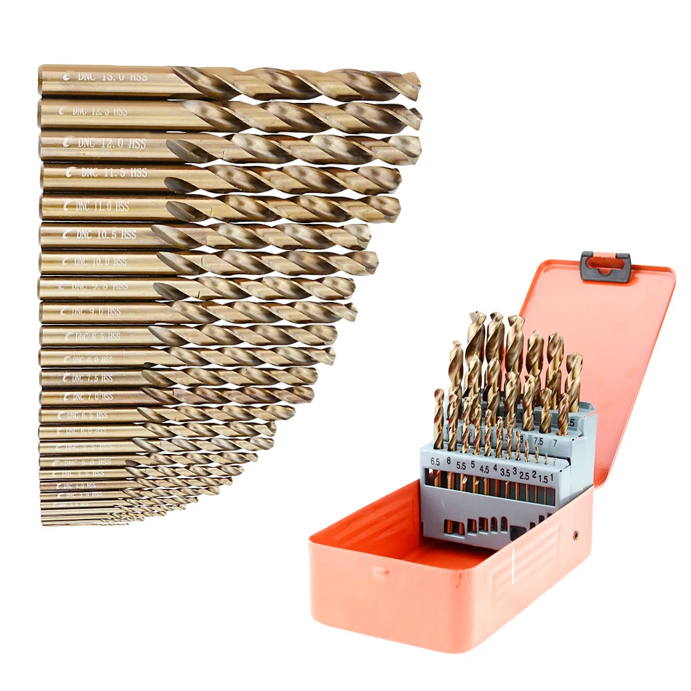 

High speed steel HSS.CO.M35 drill 1-13mm High Speed Steel Drill Bit Straight Shank Drill Twist Drill