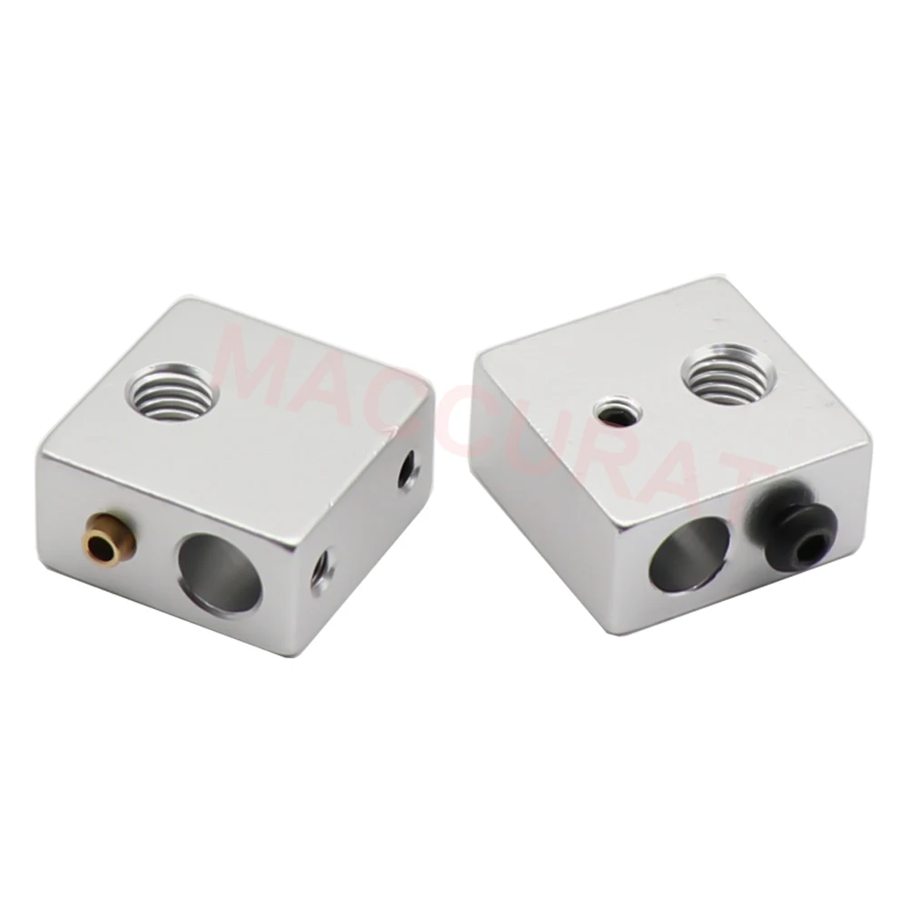 Reprap Makerbot MK7 MK8 Aluminium Heater Block For Print Head Hot End Heating Block 20*20*10 20x20x10 mm For 3D Printer