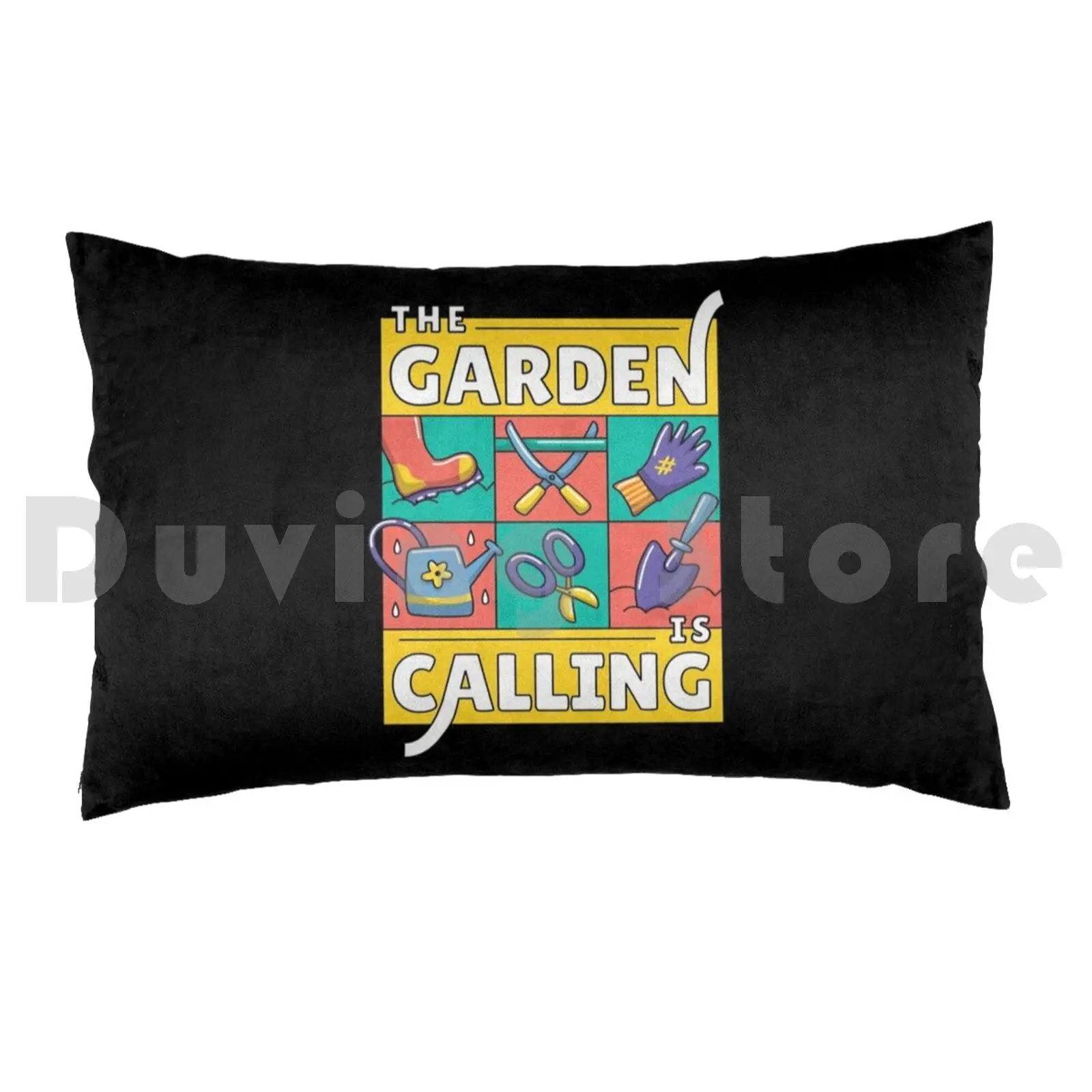 The Garden Is Calling Pillow Case Printed 50x75 Garden Summer Sun Work Hobby House Home Gift Idea Gardener