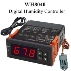 WH8040 Digital Humidity Controller 12V 24V AC 220V Air Humidity Control Controller Home Fridge Cooler Hygrometer Control Switch