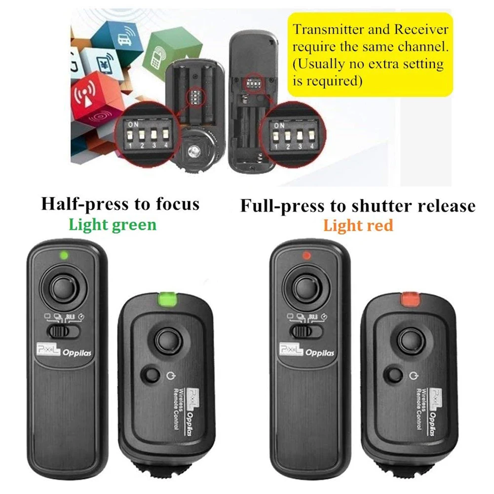 픽셀 RW-221 무선 원격 사령관 셔터 릴리즈 RW 221 E3 캐논 펜탁스 삼성 시그마 카메라 VS TW-283 RS-60E3