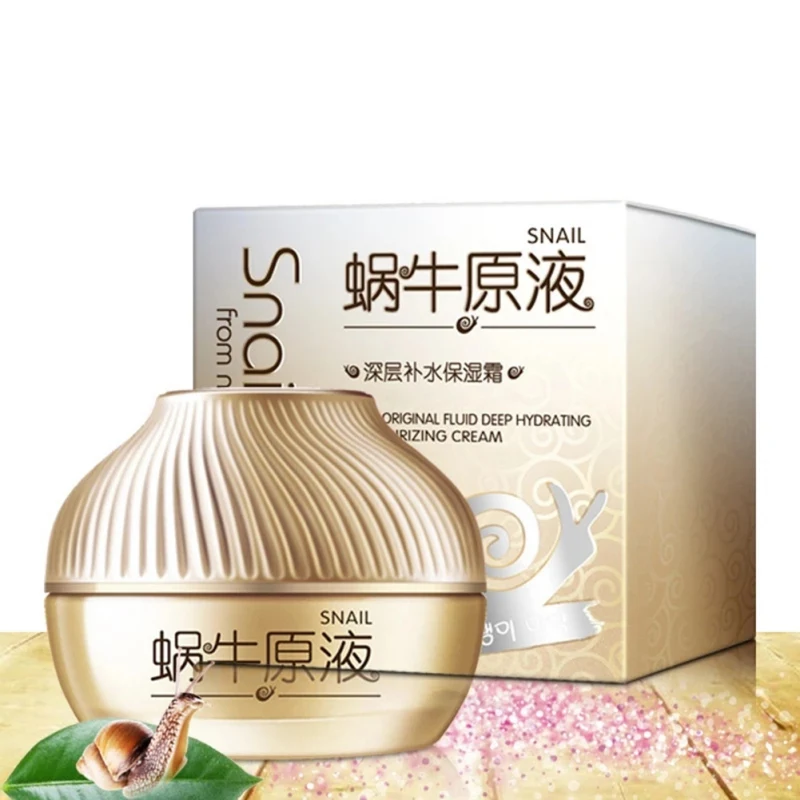 

50g Snail Face Cream Whitening Skin Care Moisturizing Treatment Anti-Wrinkle Nourishing Hydrating Beauty Health Brighten Repair