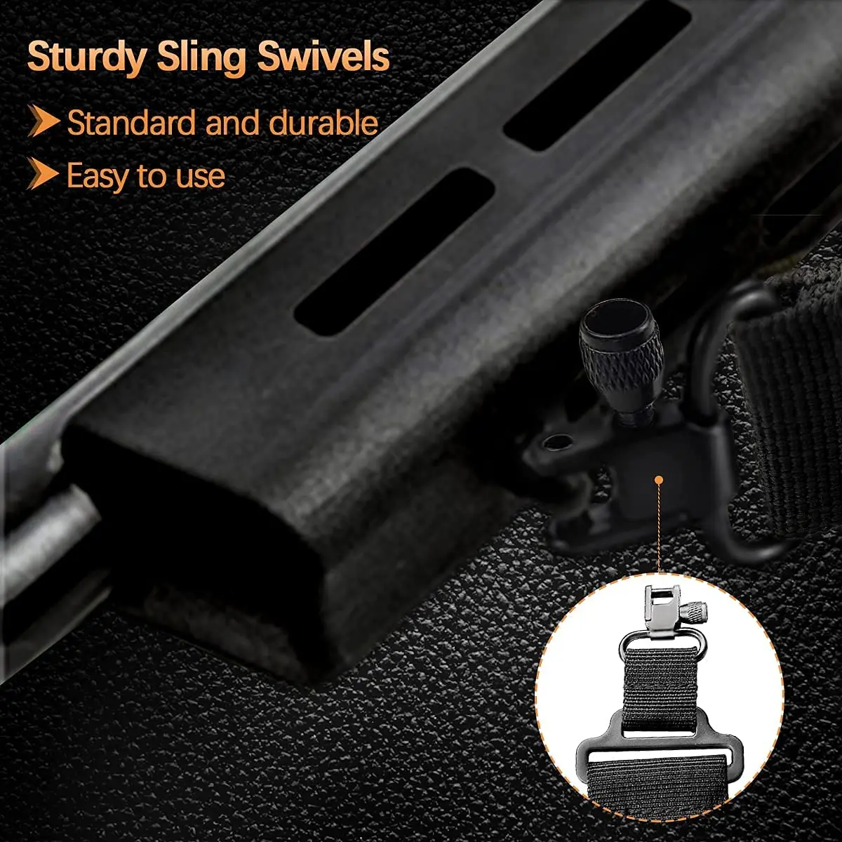 ZOHAN Shotgun Ammo Sling With Shell Holder For 12 Gauge Durable Rifle Slings With Swivels  Hold 15 Rounds For Shooting Hunting