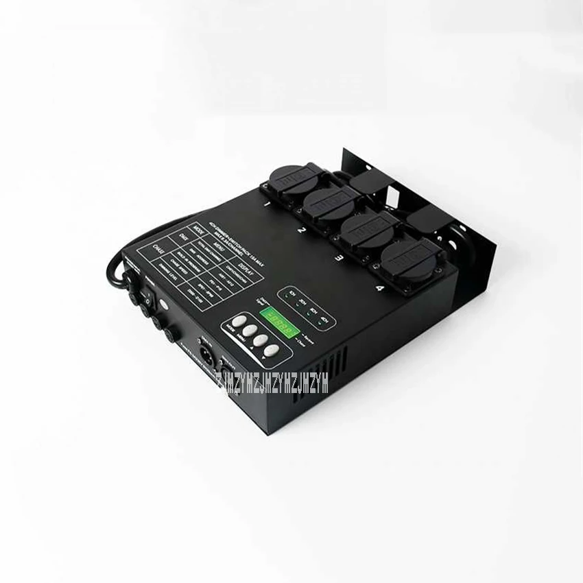 AMT-8008 DMX 512 EU Plug 1KW Dimmer 4 Channels Silicon Pack Box Hanging Bar DJ Stage Light Control Fixture Dimming Equipment