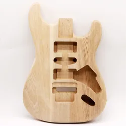 A Ash Wood S-Shaped DIY Refitted Electric Guitar Body   Semi-Finished Products Musical Instrument Accessories