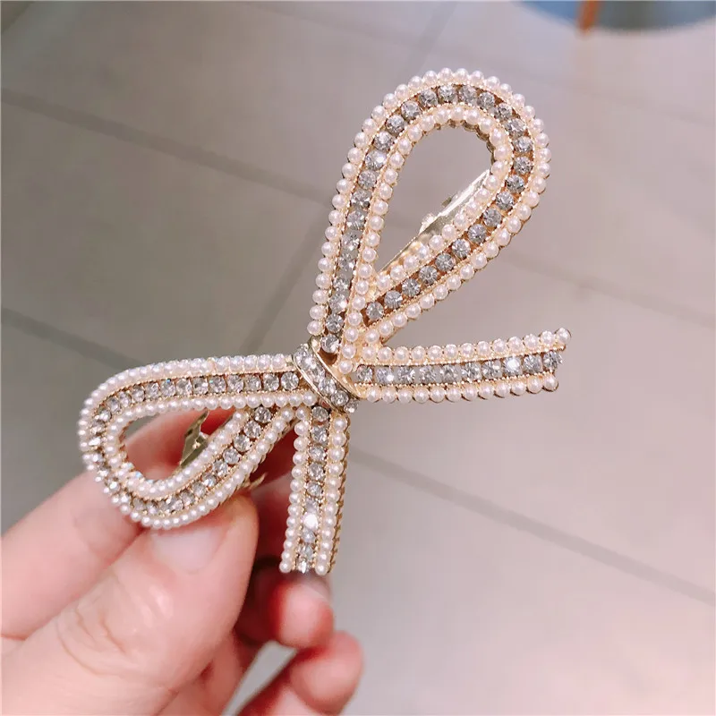 fashion flower Rhinestone zircon Hair Barrette Hair Clip Hairpin Girl Shining Crystal Hair Accessories Women Headdress Wholesale