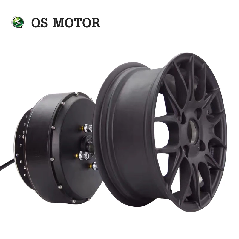 QS Motor 12*5.0 pollici 260 3000W V1 72v o 48v motore del mozzo del motorino elettrico a doppio albero staccabile BLCD nel motore del mozzo della