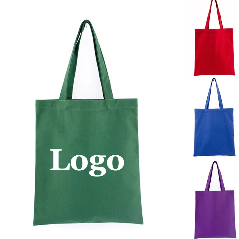 (500pcs/lot) Custom company promotional cotton bags with printed logo