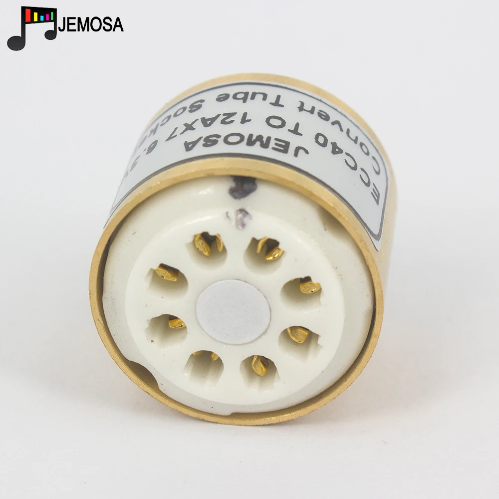 1PC ECC40 do 12AX7 12AU7 12AT7 ECC81 ECC82 ECC83 7025 CV4003 5751 DIY HIFI Audio wzmacniacz lampy elektronowej konwersji Adapter gniazda