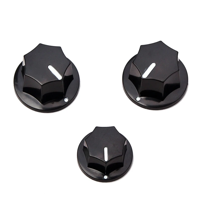 New 6Pcs Control Knob Volume Audio Control Knobs for Jazz Bass Electric Guitar Parts