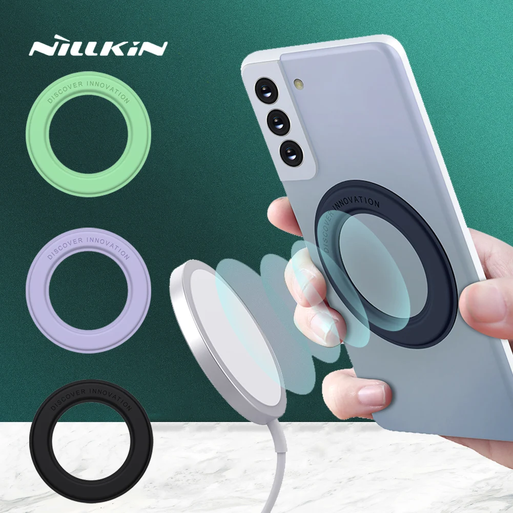 For iPhone 1213 Pro Max Magnetic Ring Holder Nillkin SnapHold Sticker Fixed Bracket For Samsung S21 Ultra Magnetic Mount Stand