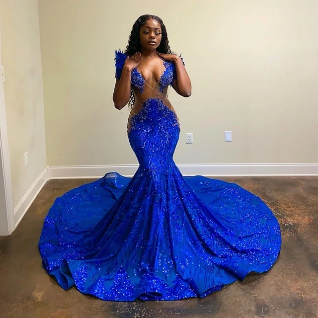 Royal blue fashion mermaid