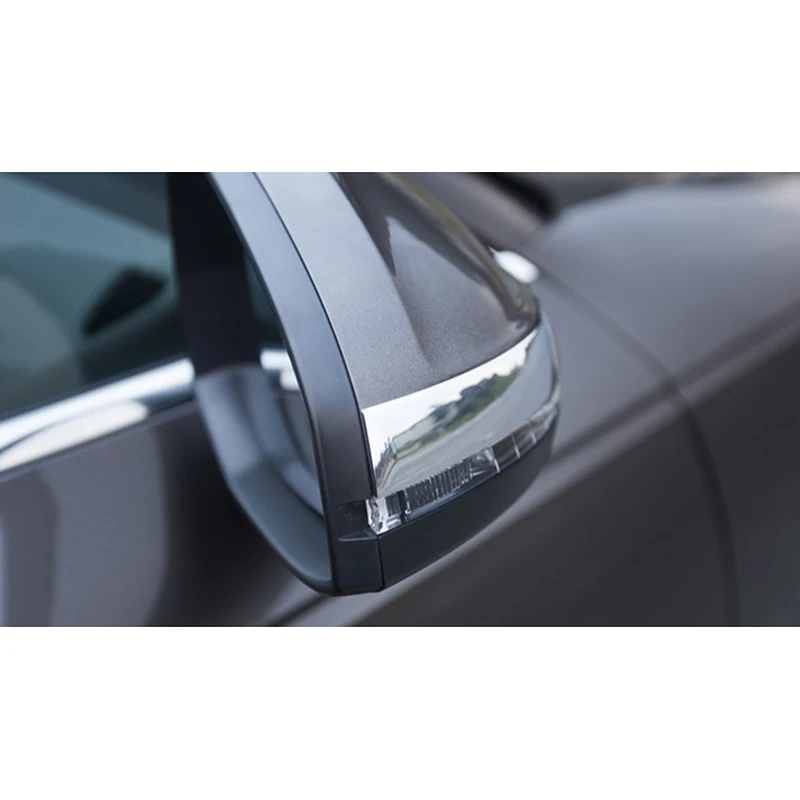 car accessories 2x Chrome ABS Door Rearview Mirror Decorator Stripe Cover Trim For Audi A5 2018 & A4 B9 2017-2018