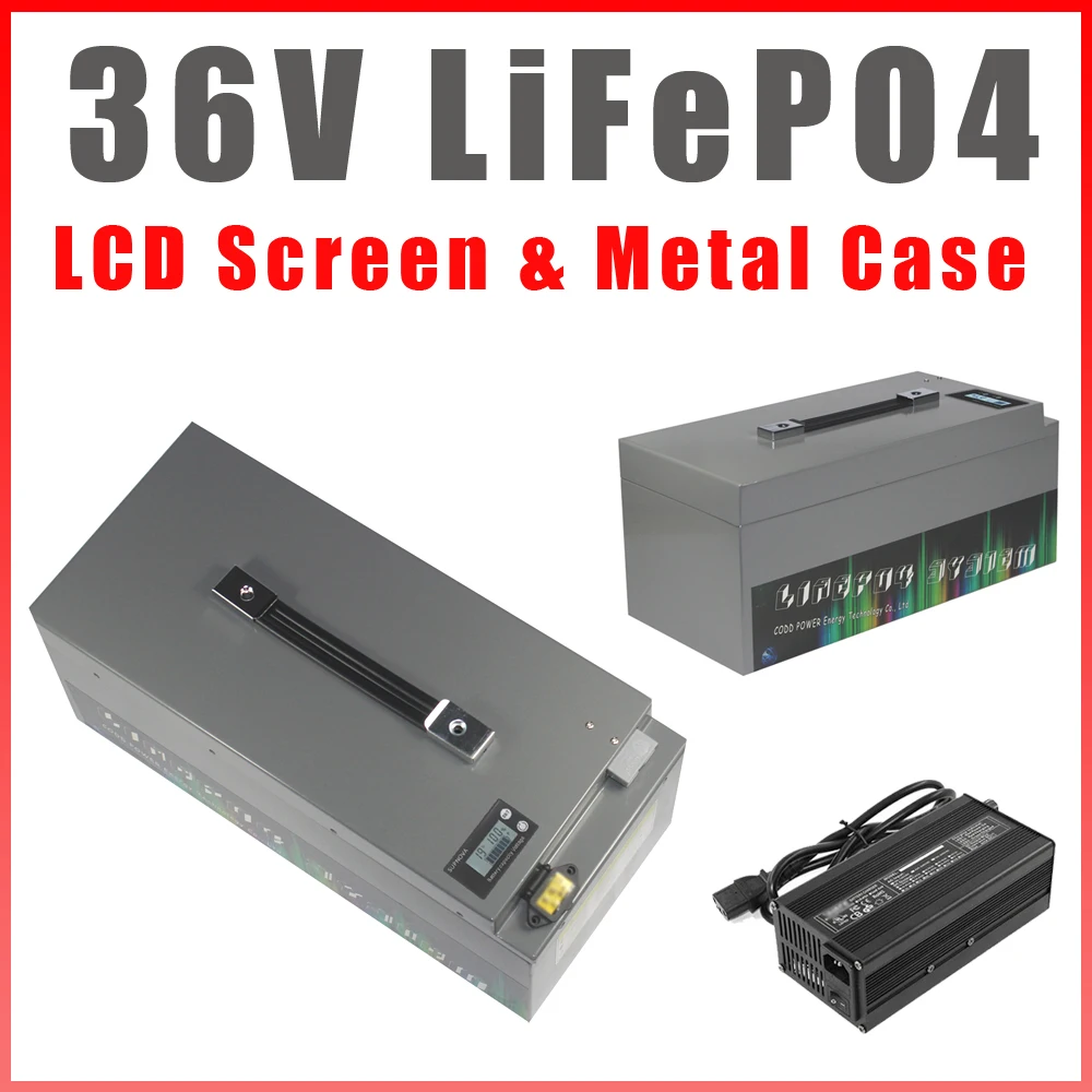 LiFePO4 36V 60Ah 100Ah 200Ah Battery Electric Vehicle Golf Cart Deep Cycles 36V lifepo4 battery