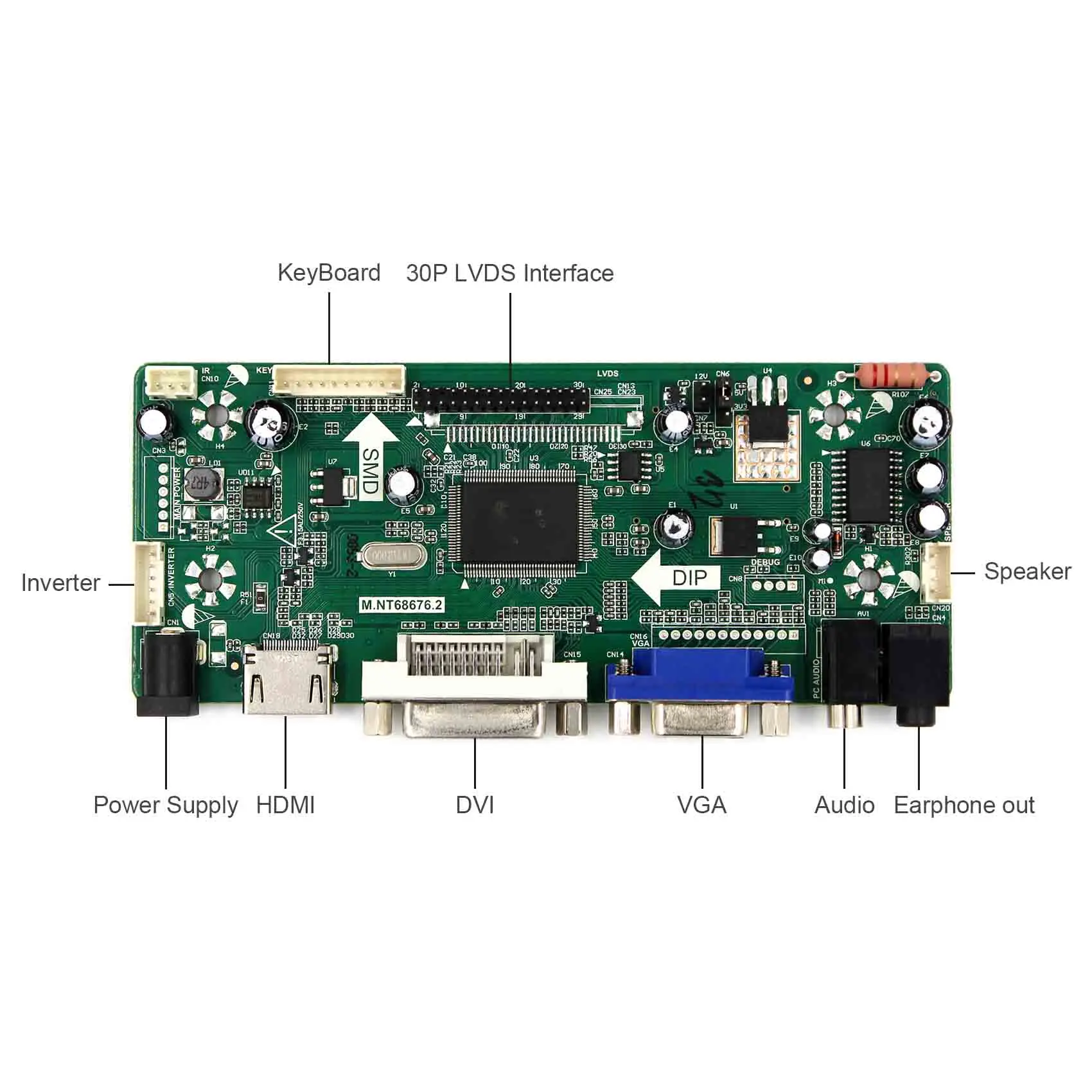 Imagem -04 - Original Lta149b780f M.nt68676 Hdmi Mais Dvi Mais Vga Contorller Board Monitor com 149 Polegadas 1280*390 Lcd Led Painel de Substituição da Tela Novo