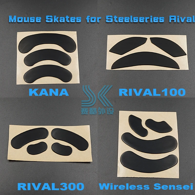 Nuevos patines de ratón 3M, pies de repuesto para Steelseries RIVAL100 Rival 300 300s 310 500 600 700 710 KANA KINZU, ratón para juegos de 0,6 MM