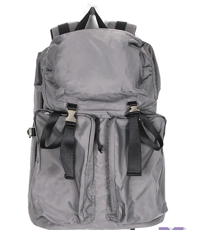 Parachute material waterproof European and American large capacity Backpack ins kanye west style hasps hip hop travel backpack