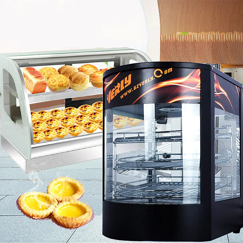 Commercial Food Warmer Food Showcase Cabinet Food Heat Preservation Cabinet Food Pastries Long Lasting Heat Preservation