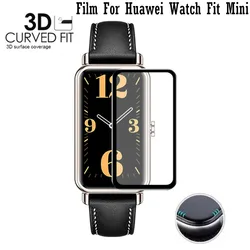 2pc Protective Film Screen Protector For Huawei Watch Fit Mini SmartWatch Films Full Clear Soft Cover 3D Soft Flexible Not Glass