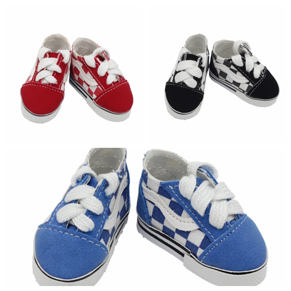 Doll Shoes 5.5cm Fashion Canvas Sneakers For Paola Reina Wellie Wishers 14 Inch EXO Star 20 cm Doll Clothes Accessories