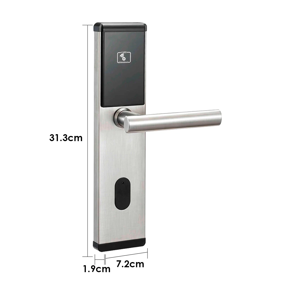 New fashion smart RFID hotel lock system RFID card electronic door handle lock smart hotel door lock system