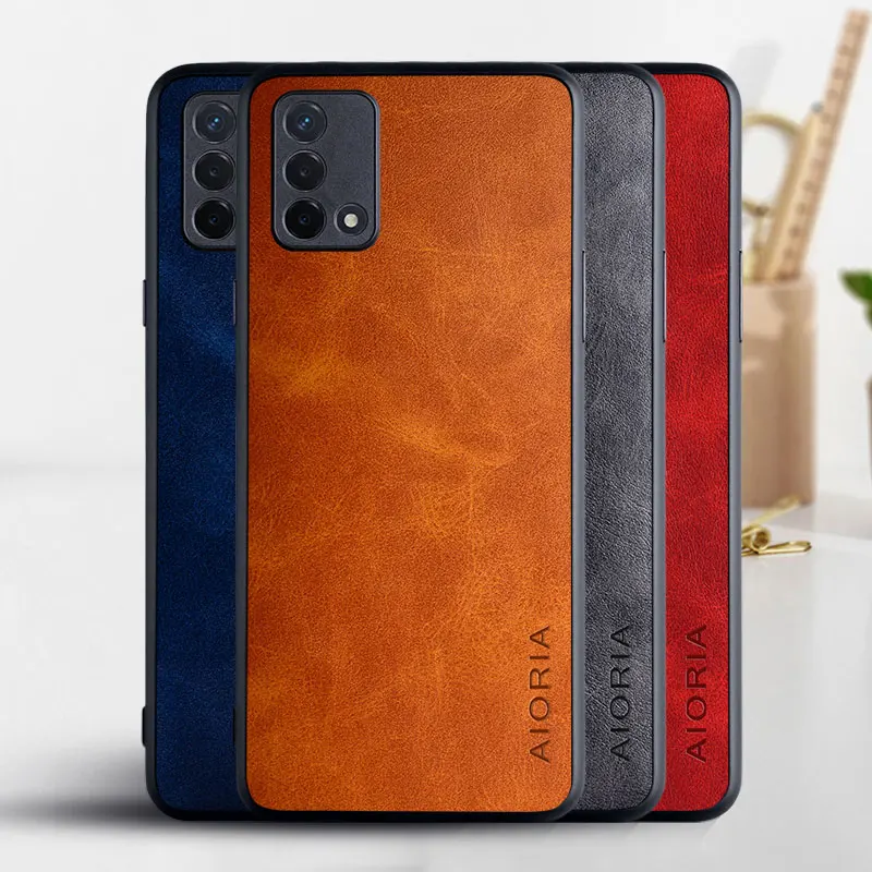 phone Case for Oppo A74 4G coque Luxury Vintage leather Skin covers for oppo a74 4g case funda capa