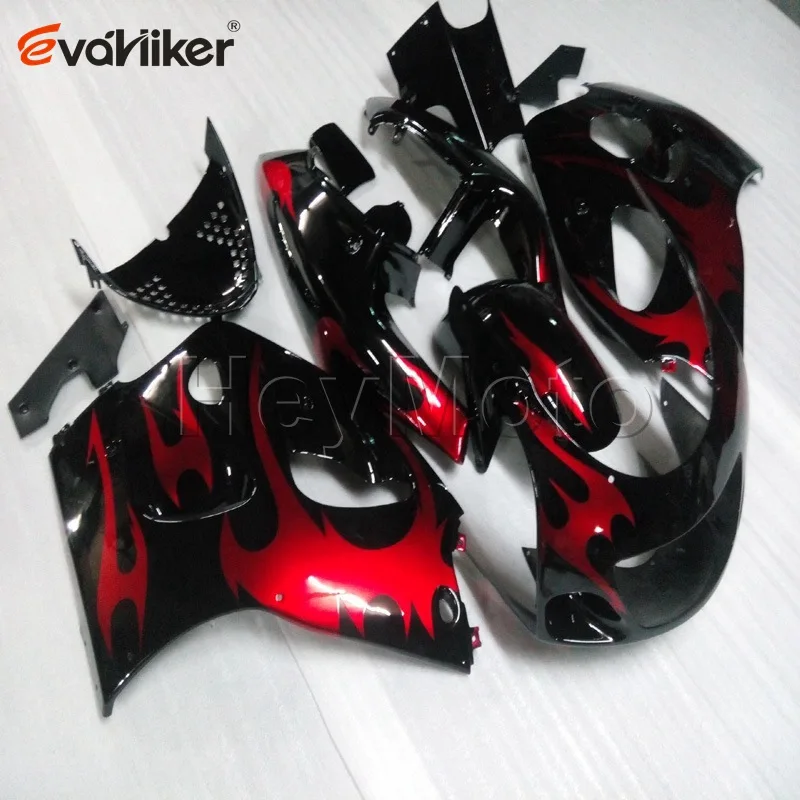 

Full fairing kits for GSXR600750 1996 1997 1998 1999 2000 red flames GSXR 600 96 97 98 99 00 ABS plastic panels kit