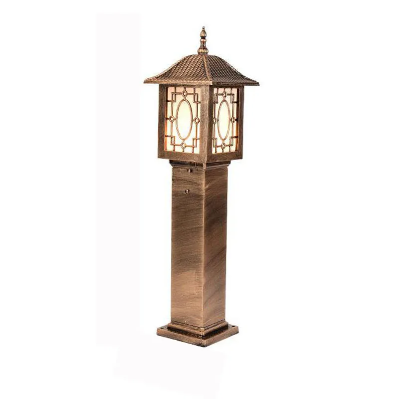 Europese Stijl Retro Home/Techniek Gazon Licht Outdoor Waterdichte Tuin Road Hoge Paal Licht E27 Tuin Licht