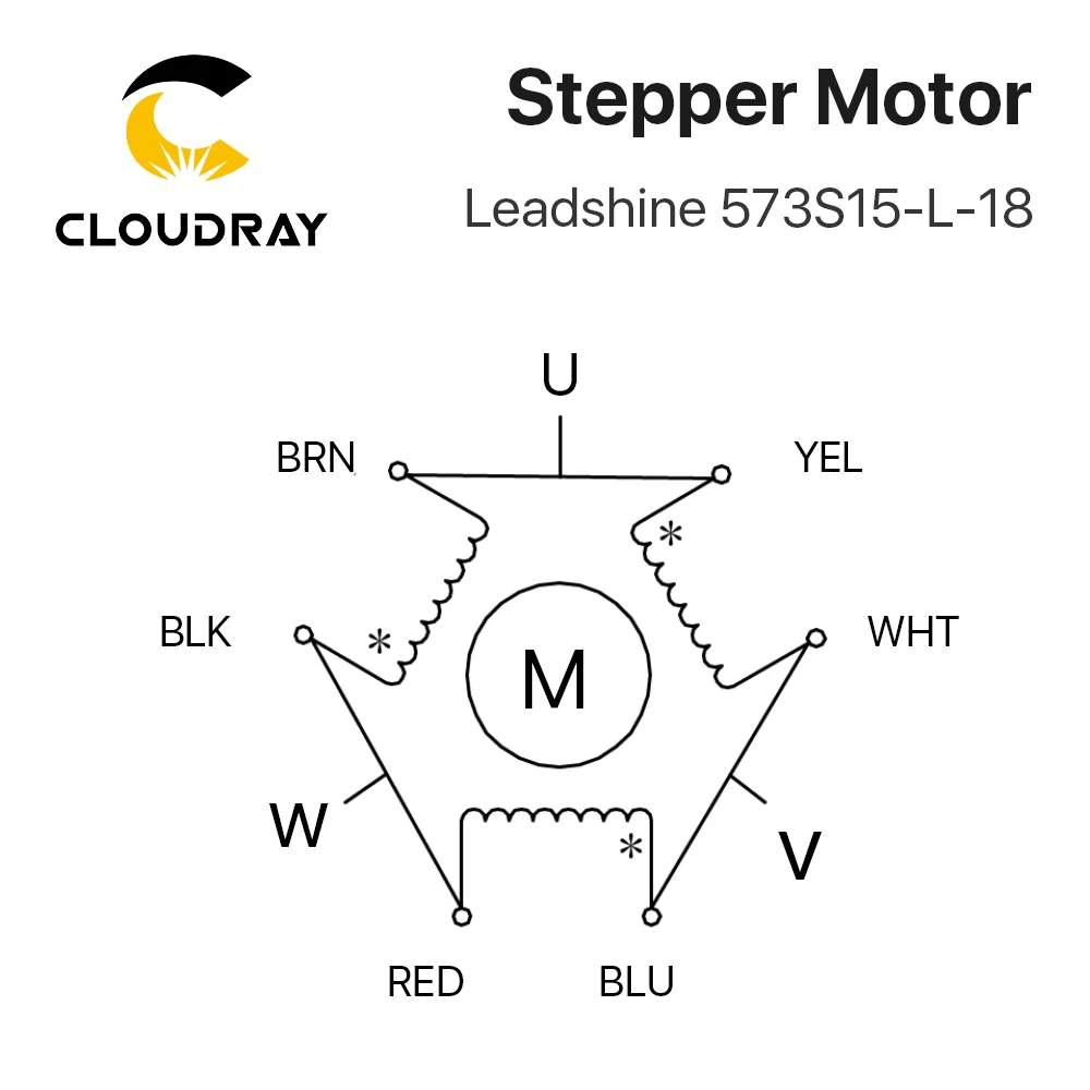 Leadshine Nema 23 Stepper Motor 3 Phase 57mm 150Ncm 5.2A Stepper Motor（573S15-L-18）with GEAR for 3D printer CNC XYZ