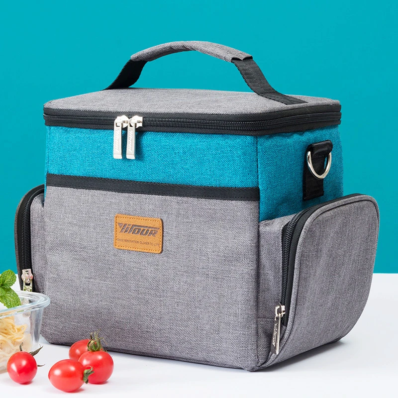 Large Capacity Insulation Lunch Cooler Bags Portable Folding Picnic Thermal Beer Cooler Ice Pack Food Fresh Keeping Containers